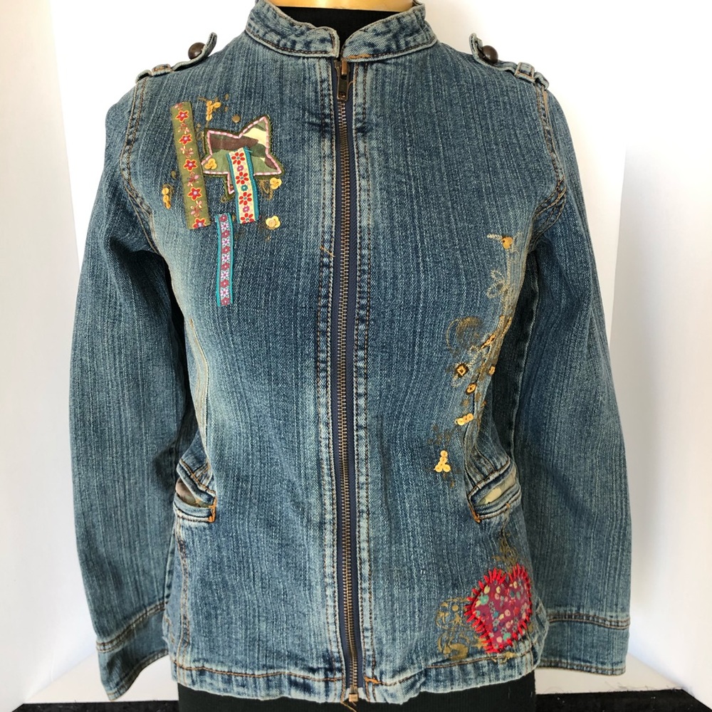 Nickelodeon Girls Patchwork Denim Jacket